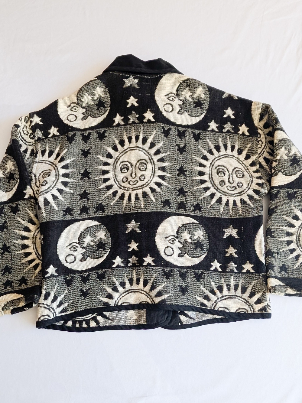 Vintage Sara Studio Whimsigoth Sun And Moon Tapestry Jacket Women's Size Small - Picture 6 of 9